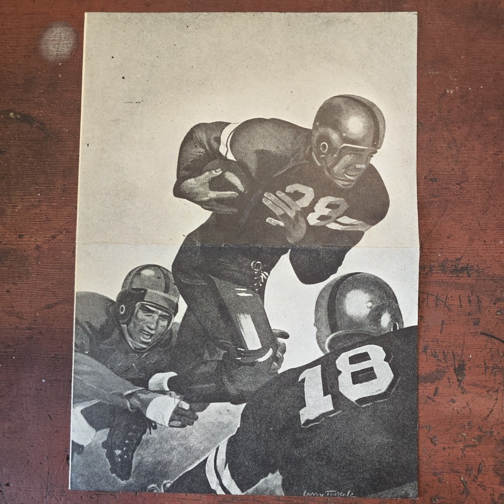 1953 YOKOHAMA High School YO-HI vs NARIMASU Football Game Brochure JAPAN